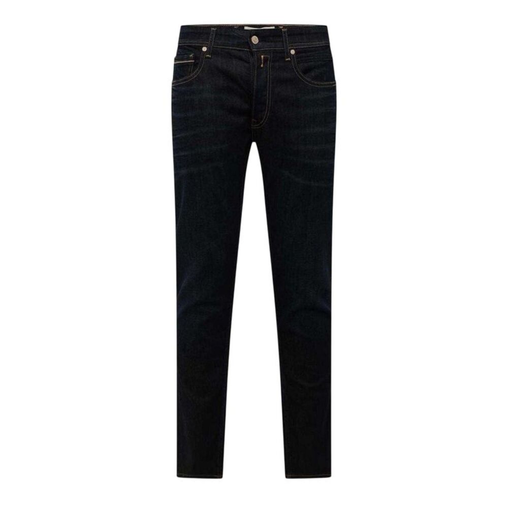 Replay Mens Grover Cotton Straight Jeans / Blue